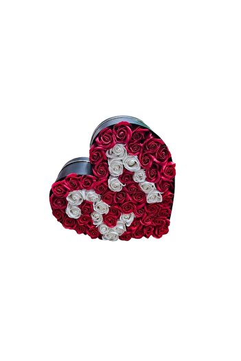 OEM Soap Rose Arrangement in Number 21 Shape, Large Heart Box