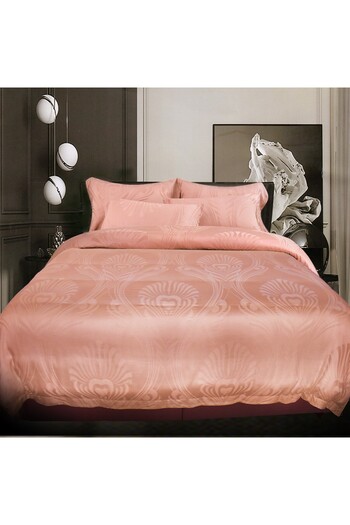 Ferrucci Frochi Pink Floral Print King Size 7 Piece Duvet Set