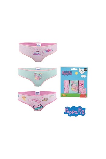 Peppa Pig Set of 3 girls' panties, 100% cotton, multicolor, Peppa Pig