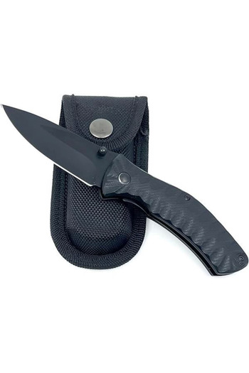 hepsiibirarada Metal Edc Pocket Knife Black - with Carrying Case