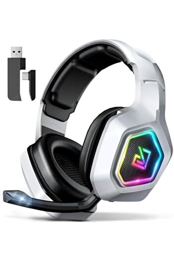 Generic Garlo Wireless Gaming Headset with 7.1 Surround Sound & 60H+ Hrs, 2.4GHz/Wired/Bluetooth Gaming Head
