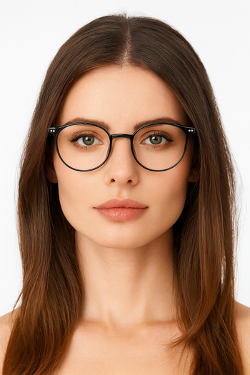 LUNOX Black Oval Blue Light Protection Computer Screen Glasses