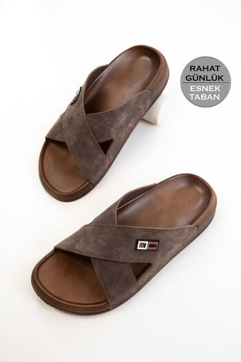 SOHO Ανδρικές παντόφλες Mink 20706