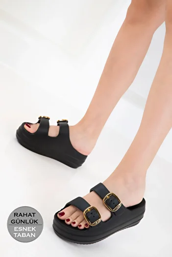 SOHO Black Women's Slippers 20726