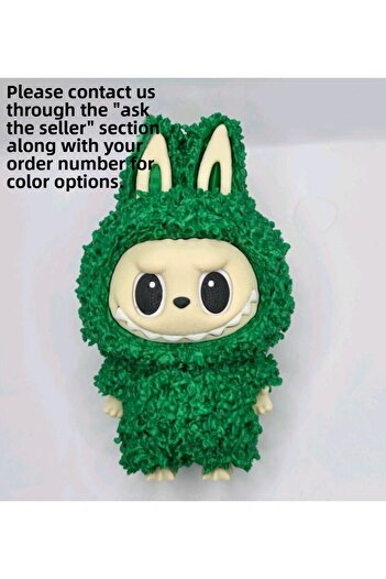 genomera Labubu Toy Figure with Curly Hair 13.5 cm High (with Standing Stand)