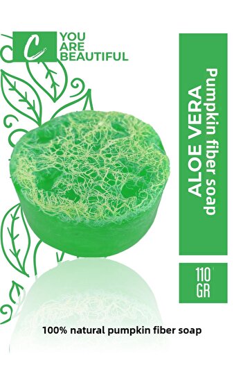 Carvien's Aloe Vera Pumpkin Fiber Soap