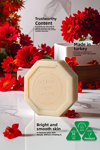 Naturix Baccarat Essence Stone Soap Eco Pack of 5 Moisturizing and Revitalizing Skin Care - 5X125 Gr