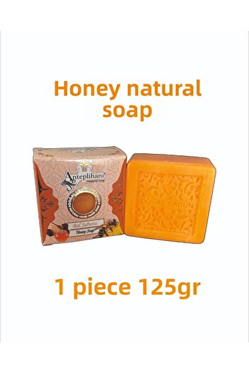ANTEPLİHANI Honey Soap, Honey, Natural Handmade Natural Soap with Honey Scent, Soap (1 Piece 125 Gr)