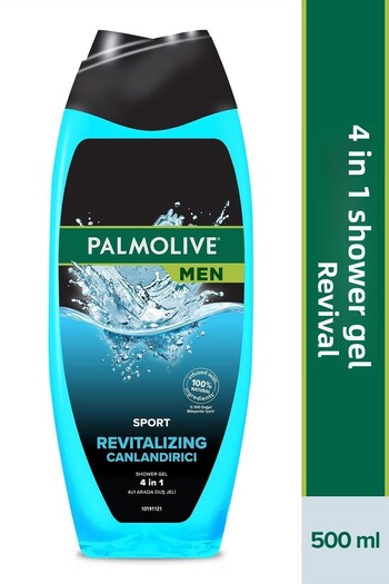 Palmolive Men Sport 3 in 1 Revitalizing Shower Gel and Shampoo for Face, Body and Hair 500 ml