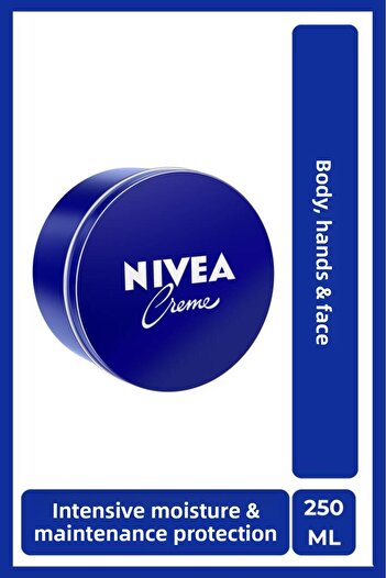 NIVEA Creme 250ml - IntensiVe Moisturizing, Caring Protection, Eucerit, Soft and Smooth Skin, Hand Face BodY