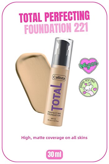 Callista Total Perfecting Foundation 221 - Porcelain