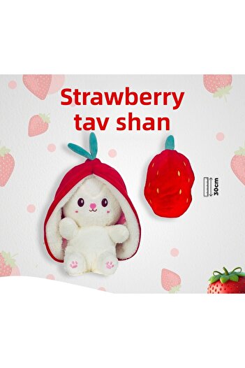 toysme Strawberry Rabbit Plush Toy - Soft Friend for Children Decorating Dreams