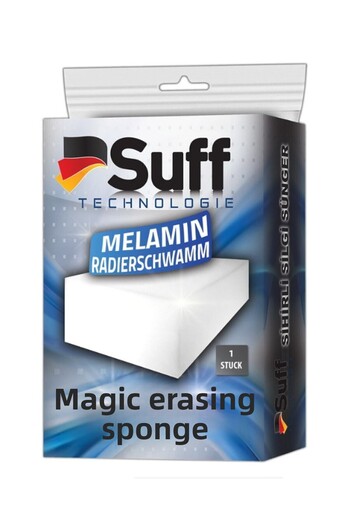 Suff (3 Pieces) Magic Detail Sponge for All Surfaces Melamine Eraser Sponge White (Auto & Home & Boat)