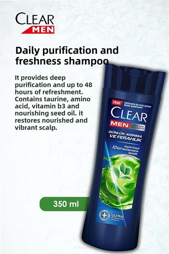 Clear Daily Purification and Freshness Shampoo - 350 ml Rosie
