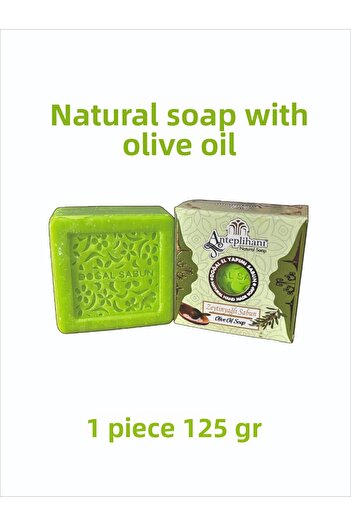 ANTEPLİHANI Olive Oil Soap, Olive Oil, Natural Hand Made Natural Soap, Soap (1 Pc 125 Gr)