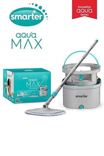 SMARTER Aqua Max Automatic Water Separation Feature - Double Bucket Cleaning Kit Mop Mop