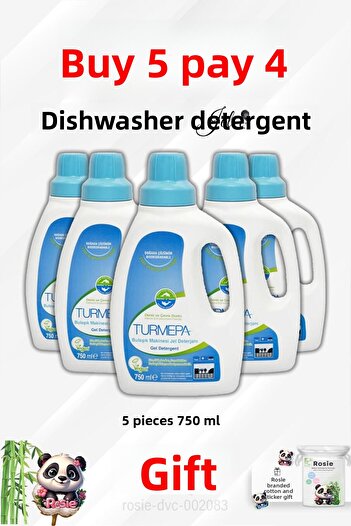 Turmepa Dishwasher Detergent 750 ml Buy 5 Get 4 Rosie Cotton