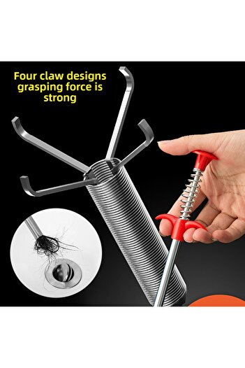 Choice 60cm Spring Pipe Dredging Tools, Drain Snake, Drain Cleaner Sticks Clog Remover Cleaning Househol...