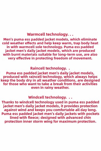 Puma Ess+ Padded Jacket Unisex Coat849349-01 Black
