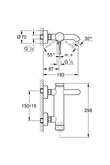 Grohe Essence Single Controlled Bathroom Faucet -25250001