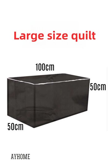 AYHOME Large Size Black Quilt Pullover - Storage Sweater and Pillow Clothes Winter Summer Lift
