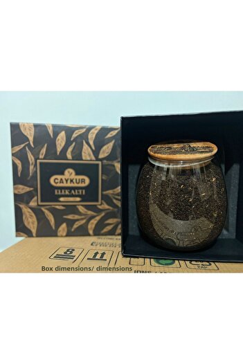 Çaykur Subsidiary Tea with Chubby Glass Jar 500 Gr