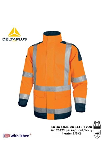Delta Plus Easyview Water-Cold Proof Oxford Parka Work Coat