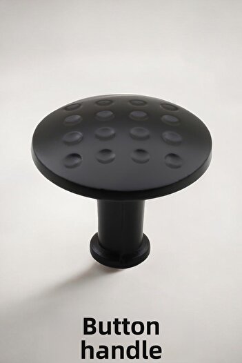 Badem10 Mâner din metal negru - Mobilier cu buton mare, sertar de bucătărie, mânere pentru dulap dulap