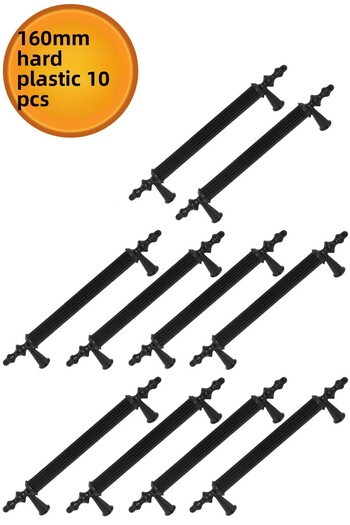 NUBLADO (PLASTIC HARD) Zeus 160 Mm Negru Mobilier Sertar Bucătărie Dulap Dulap Mâner Mâner Mânere 10 buc.