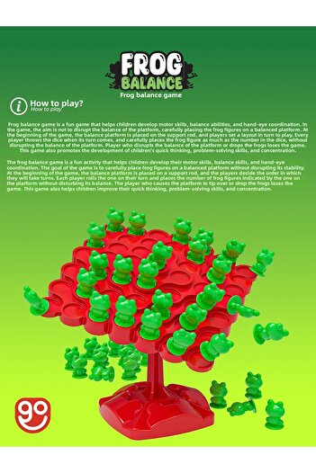 Go Toys Frog Balance Parent Child Interaction Game Educational Toy Box Game