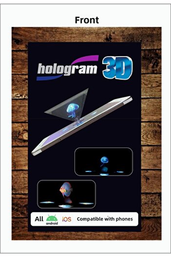 long way Hologram 3d3D Video Deployment Tool Used For Educational Toy Phone, Tablet