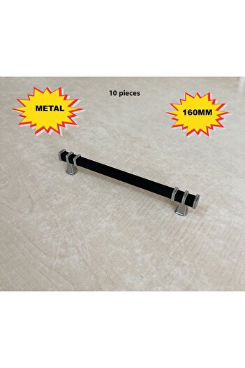 HOMDEP 160mm River Model Mobilier Bucătărie Sertar Dulap Mâner Dulap Mâner Mâner 10 buc Negru Cromat