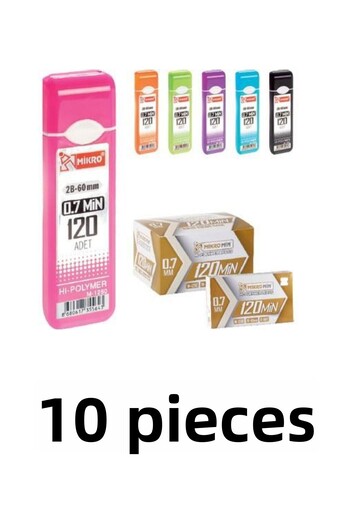 Mikro 10 Pieces Mikomin 2b 60 Mm 120pcs Pen Tips 0.7 Mm