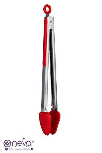 Cook With Love Strawberry Shaped Silicone Serving Tongs
