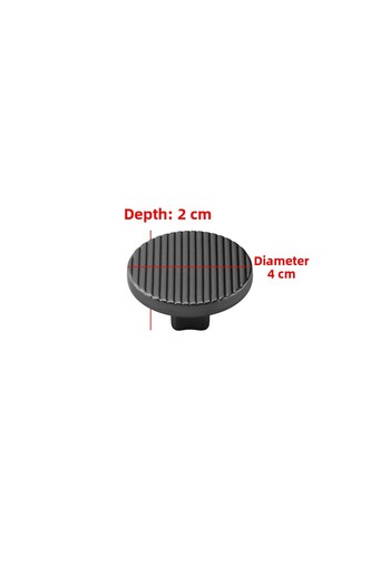 Badem10 Single Screw Striped Luxury Smoked Color Button Metal Handle Drawer Furniture Kitchen Cabinet Cupboard Handle Handles