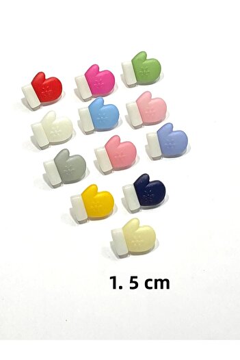 karantuhafiye Baby Button / Glove Model / 10 Pieces Blue