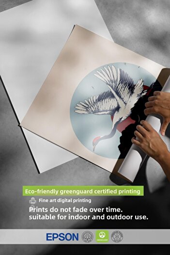 Postifull Frameless Poster, Comfort Series, Japanese Crane Flying Poster, No:108699