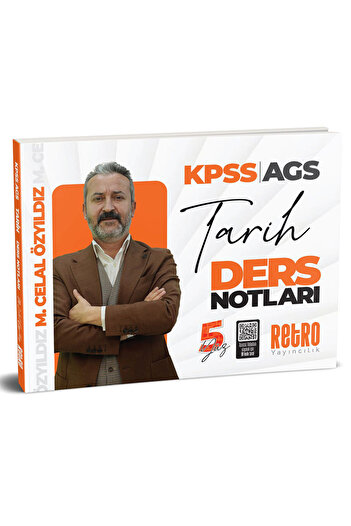 RETRO YAYINCILIK 2026 AGS Kpss Genel Yetenek 5yüz Tarih Ders Notu Retro Yayınları