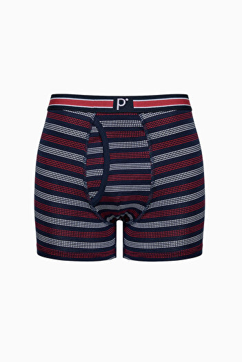 Penti Erkek Kırmızı Çizgili 3lü Çok Renkli Boxer