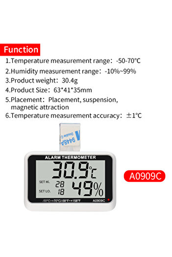 Choice A0909C Bluetooth LCD Electronic Digital Temperature Humidity Meter Home Thermometer Hygrometer Indoo