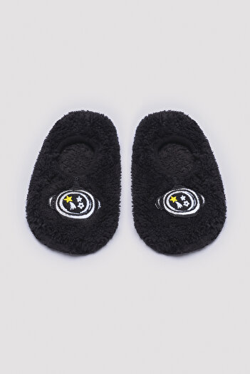 Penti Boy's Black Space Patterned Booties