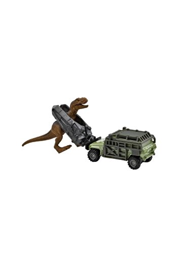 Matchbox Jurassic World Dinozor Taşıyıcı Araçlar Tyranno Hauler Yakalayıcı Jeep - Hbh89
