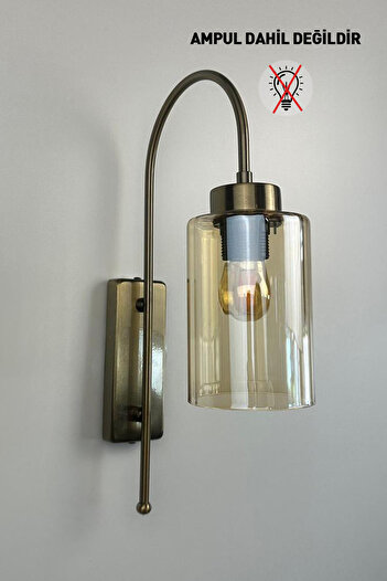 Bamyum Vetra Honey Color Glass Sconce Wall Lamp Modern Hotel Cafe Vintage Living Room Bedroom Stairs Retro