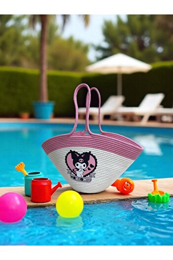 ATELIER Girls' Handbag, Printed Handbag, Arm Bag, Children's Beach Bag