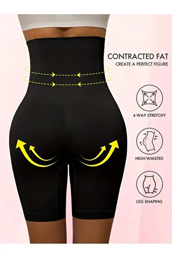 Sh Mağazacılık High Waist Shaping Belly and Waist Shorts Corset Women's Corset