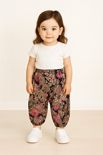 EruZan Children's Viscose Patterned Shalwar