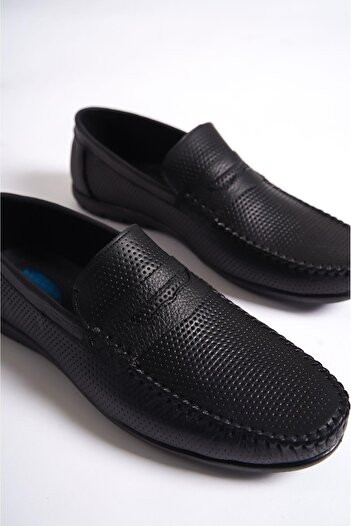 Mubiano Γνήσιο δέρμα SRG333S Ανδρικό Loafer με εσωτερικό και εξωτερικό συρραπτικό