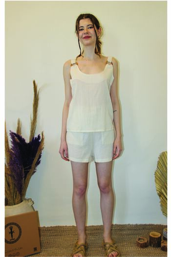 ARİNNASİDE Shorts with Belted Pockets