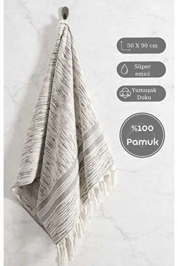 Karna Home Cotton Single Towel Jacquard Carnation Premium Stella 50X90Cm