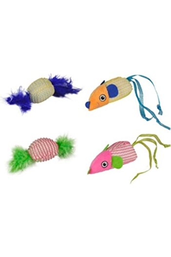 Flamingo Fabric Double Cat Toy